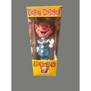 FunKo Bozo The Clown Wacky Wobbler Bobblehead Vinyl Figure In Box